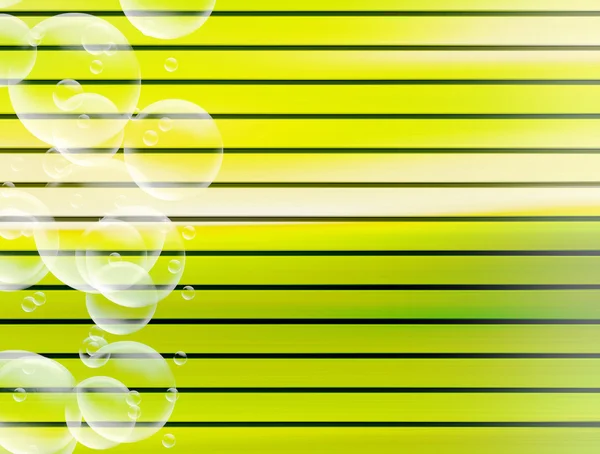 White Bubbles Green Lines Background Illustration — Stock Photo, Image