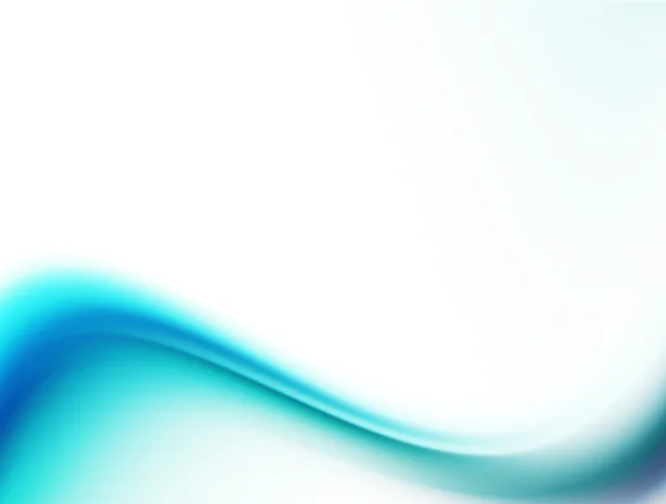 Abstrakte Welle Über Weißem Hintergrund Blaue Abbildung — Stockfoto