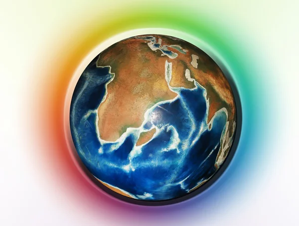 Planet und Farben — Stockfoto
