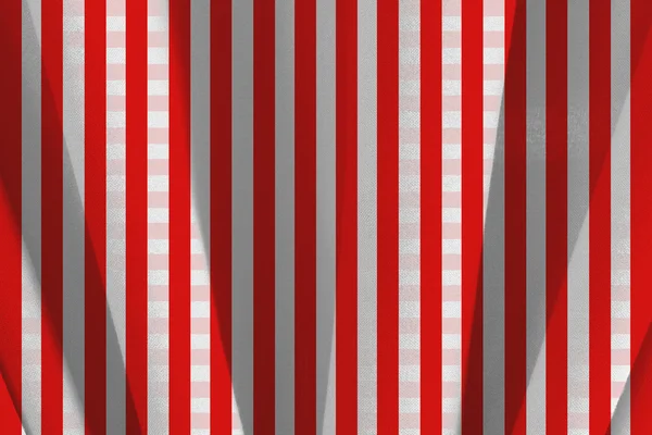 Red White Squares Tablecloth Movement — Stock Photo, Image