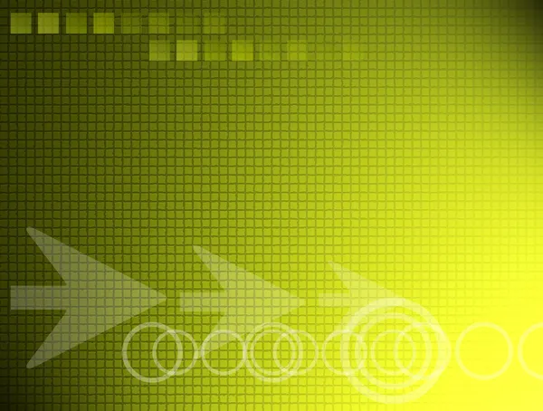 Green Dynamic Background Arrows Squares Light Effects — Stock Photo, Image