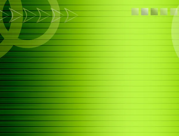 Grön Dynamiska Bakgrund Med Cirklar Pilar Och Rutor Infoga Text — Stockfoto