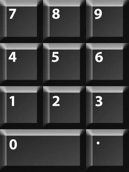 Gary Nummern Tastatur Geschäftskonzeptionelle Illustration Hintergrund — Stockfoto