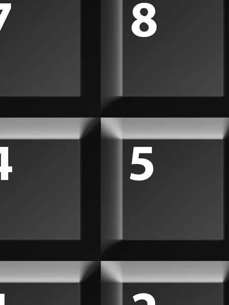 Gary Tastatur Mit Zahlen Geschäftskonzeptionelle Illustration Nahaufnahme — Stockfoto