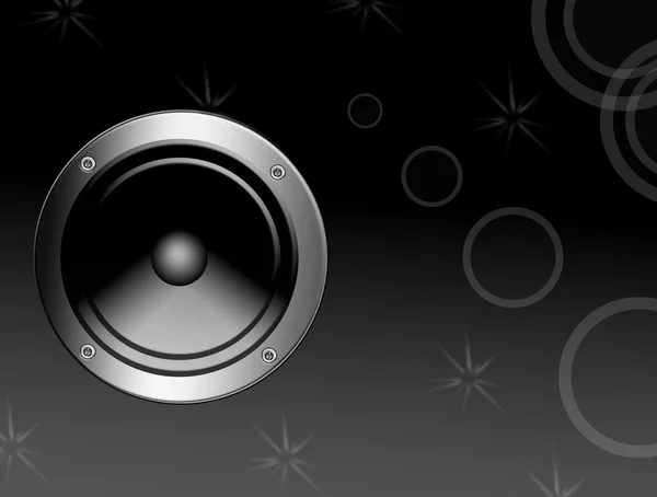 Gray Speaker Shapes Background Music Illustration — Stock Photo, Image