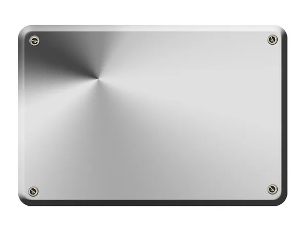 铬板用光和边角的螺丝的提示 — 图库照片