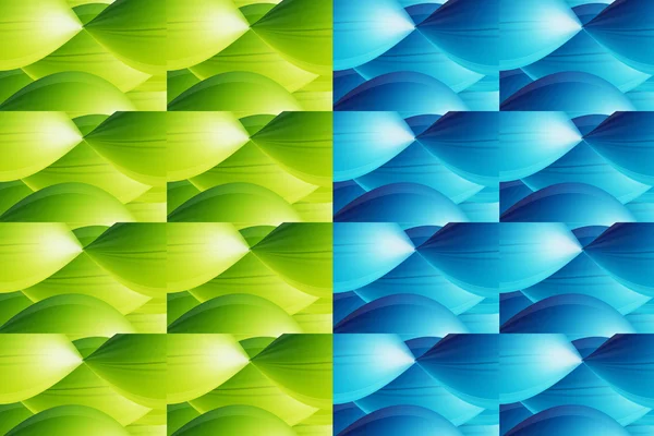 绿色和蓝色的对比度的图像 抽象图 — 图库照片