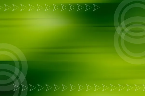 Kreise Und Pfeile Über Grünem Abstrakten Hintergrund — Stockfoto