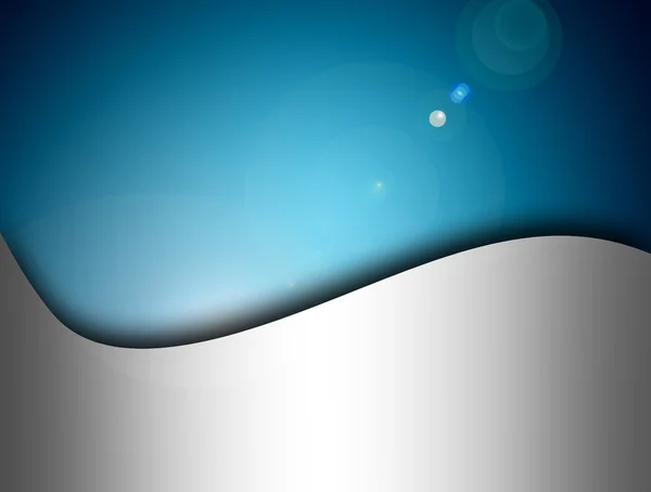 Cjrome 明るい青色の背景色をダイナミックな波 — ストック写真