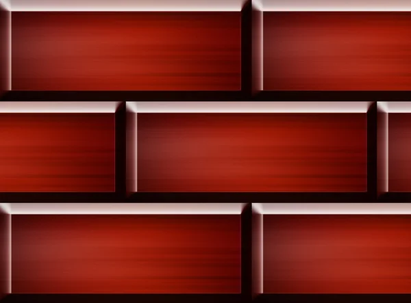 Construção Tijolos Vermelhos Ilustração Abstrata Vazia — Fotografia de Stock