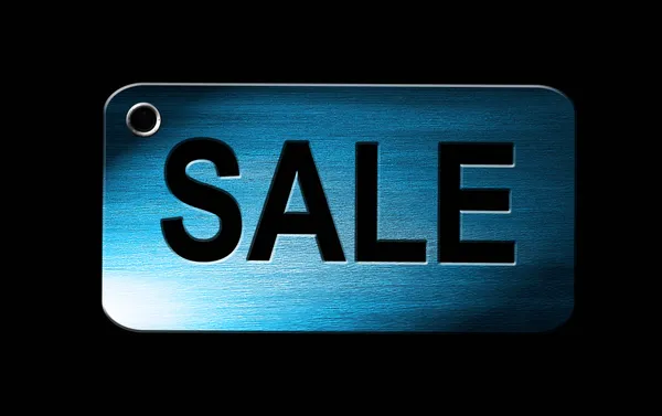 Sale on blue — Stock Photo, Image