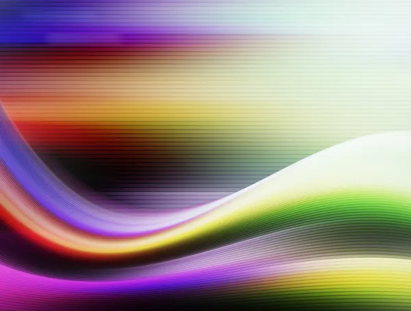 明るい背景上の動的な色のライン 抽象イラスト — ストック写真