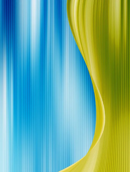 Цвета Фона Зеленая Волна Синем Динамическом Фоне — стоковое фото