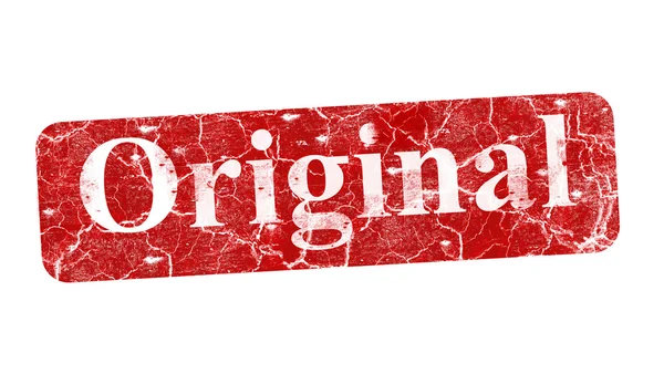 Original Red Stamp White Background Grunge Illustration — Stock Photo, Image