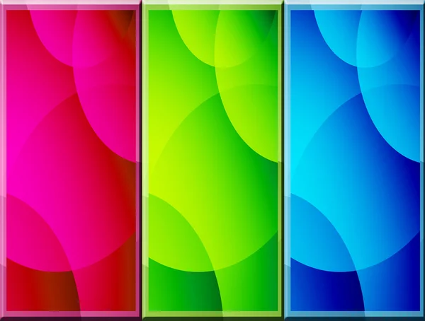 Fuchsia Green Blue Shapes Abstract Background — Stock Photo, Image