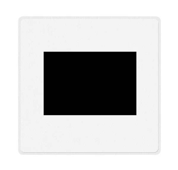 Weiße Folie Mit Schwarzem Raum Zum Einfügen Von Text Oder — Stockfoto