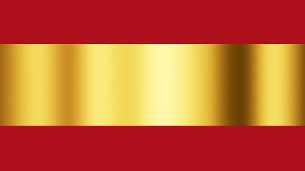 Spanyolország Lobogója Vörös Arany Színek Illusztráció — Stock Fotó