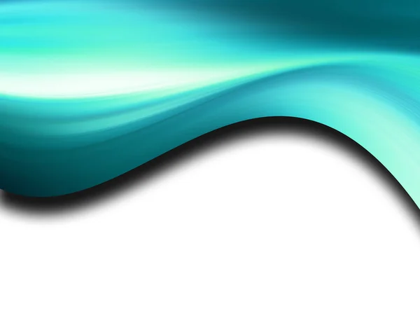 Синя Динамічна Хвиля Білому Тлі — стокове фото
