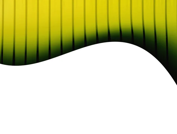 绿色动态波在白色背景 — 图库照片