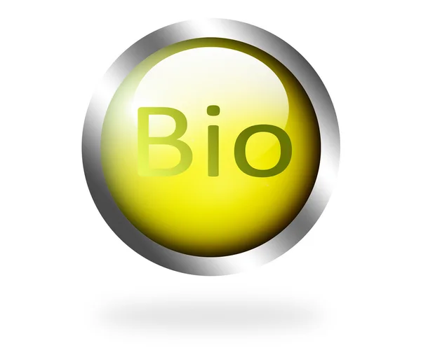 Bio button — Stock Photo, Image