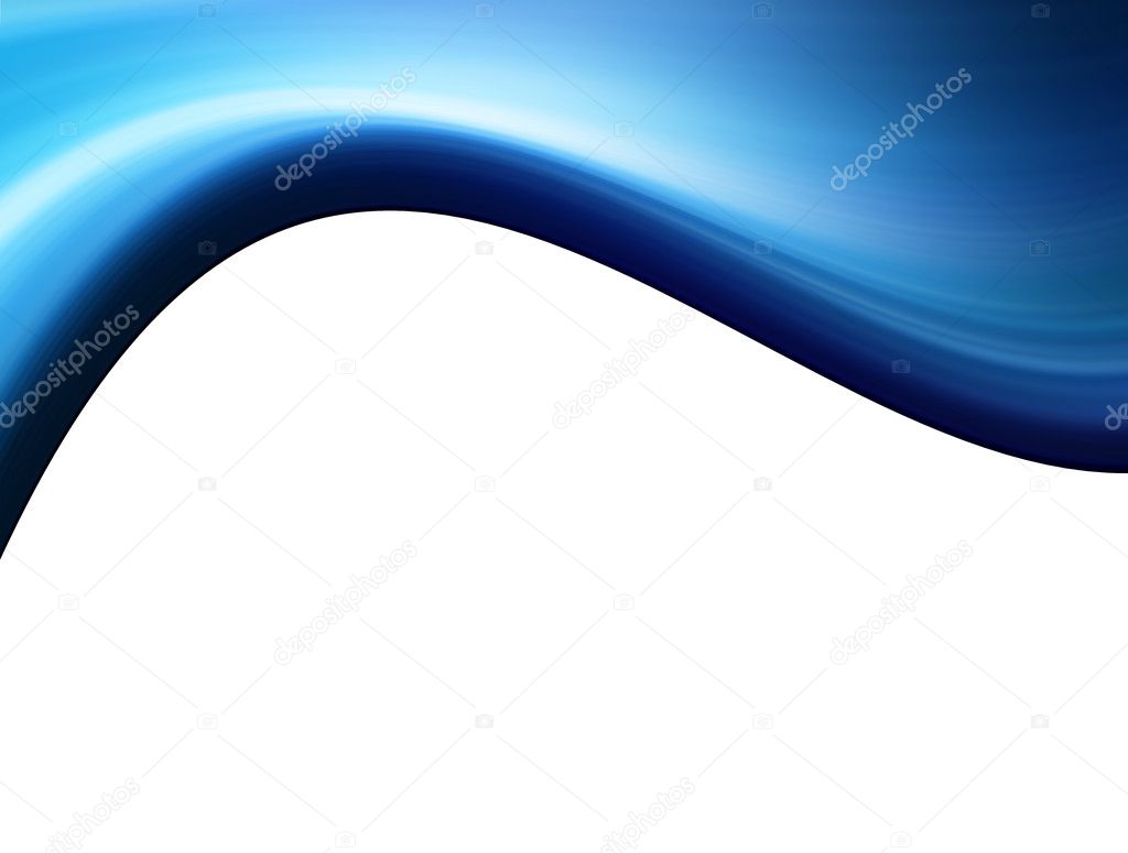 Degraded blue wave over white background. Illustration