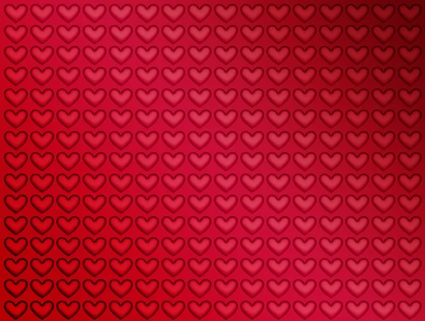 Cartão de corações — Fotografia de Stock