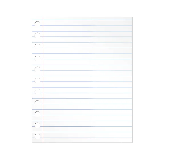Notebook paper — Stock Photo, Image