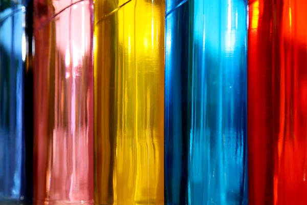 stock image Colored bottles