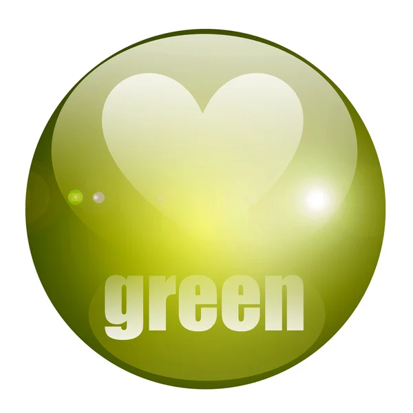 Green drop — Stock Photo, Image