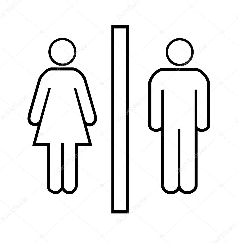 Woman and man Signs