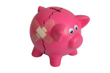 Broken Piggy Bank clipart