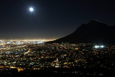 Cape town şehir ışıkları