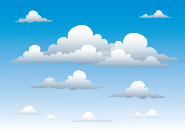 Cielo nuvoloso — Vettoriale Stock