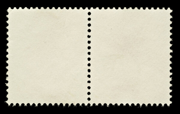 Pair of Blank Postage Stamps