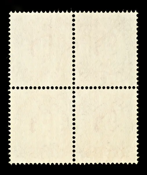 stock image Block of Four Blank Postage Stamps