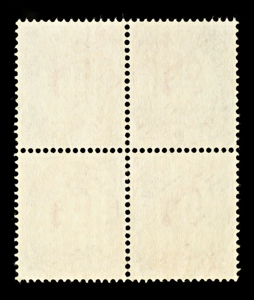 4 つの空白の切手のブロック ロイヤリティフリーのストック写真