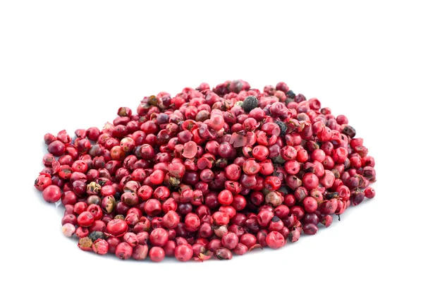 Heap of pink pepper in corns — Stock Photo, Image