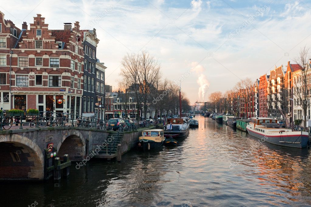 Amsterdam canals view