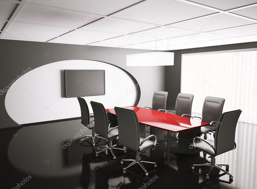Conference room with lcd 3d