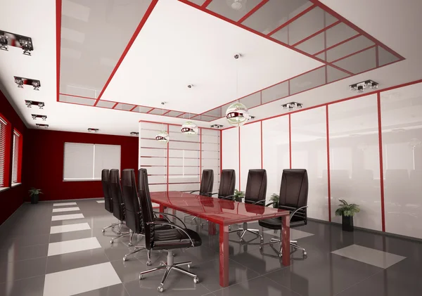 Moderner Sitzungssaal Innenausstattung 3d — Stockfoto