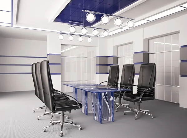 Moderna sala riunioni interna 3d — Foto Stock