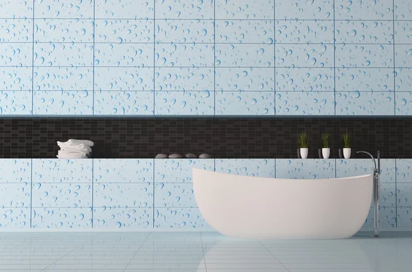 Интерьер ванной комнаты 3d — стоковое фото