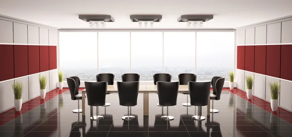 현대적인 회의실 인테리어 3d — 스톡 사진