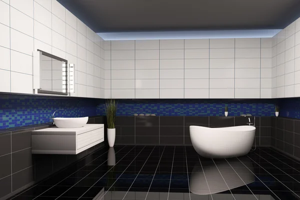 Ванна кімната інтер'єр 3d — стокове фото