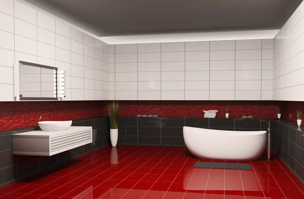 Cuarto de baño interior 3d — Foto de Stock