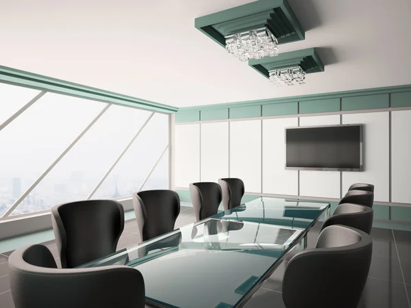 Modern toplantı odası iç 3d — Stok fotoğraf