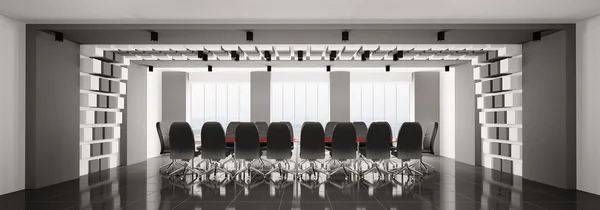 Modern boardroom panorama 3d — Stock Photo, Image
