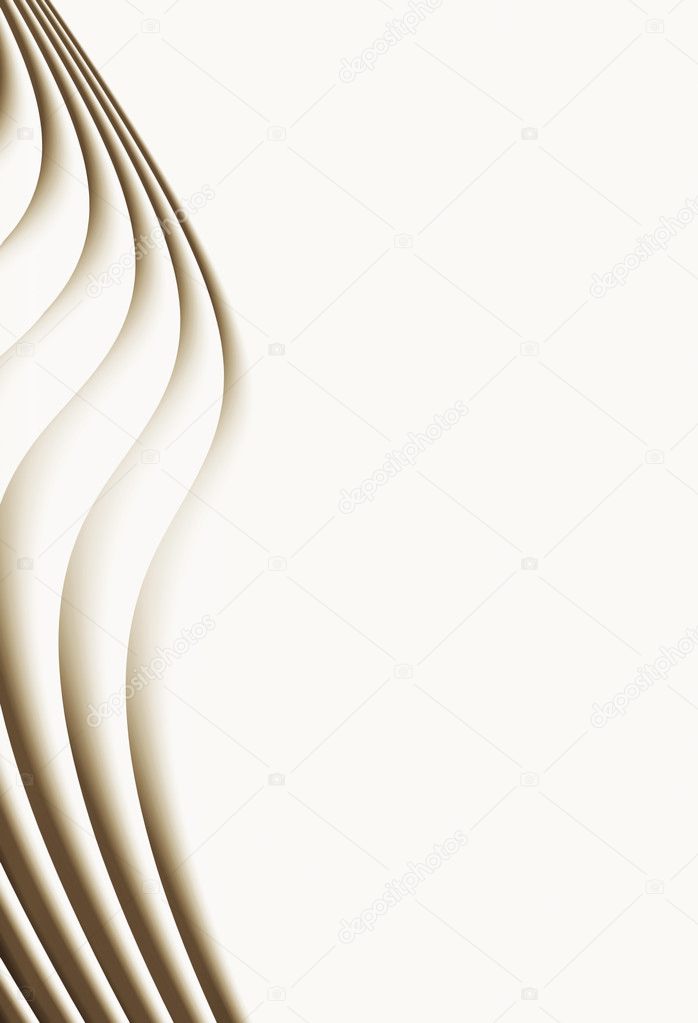 Abstract white background with beige lines