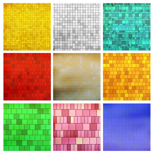 Diferentes tipos de mosaico — Fotografia de Stock