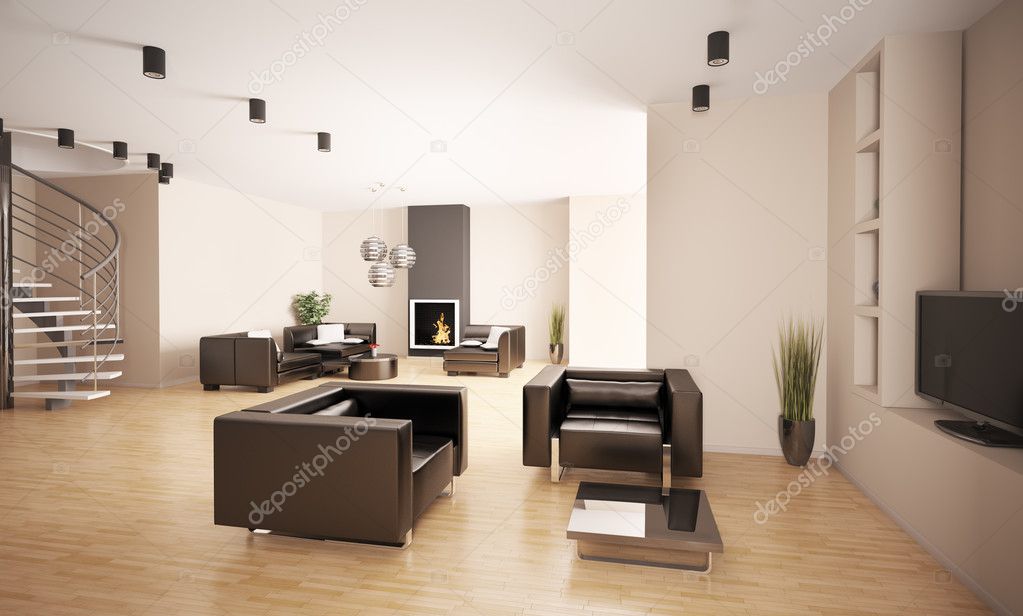 Apartment interior 3d